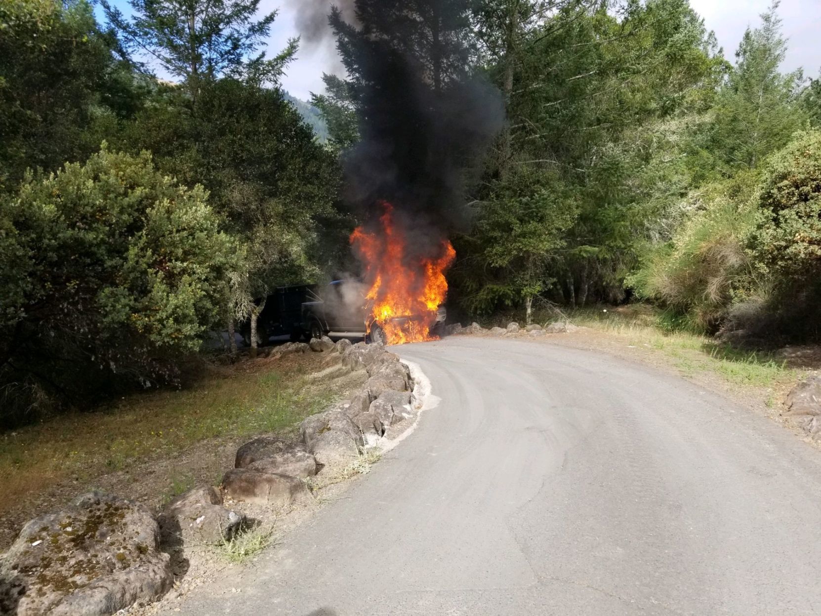 Calistoga truck fire